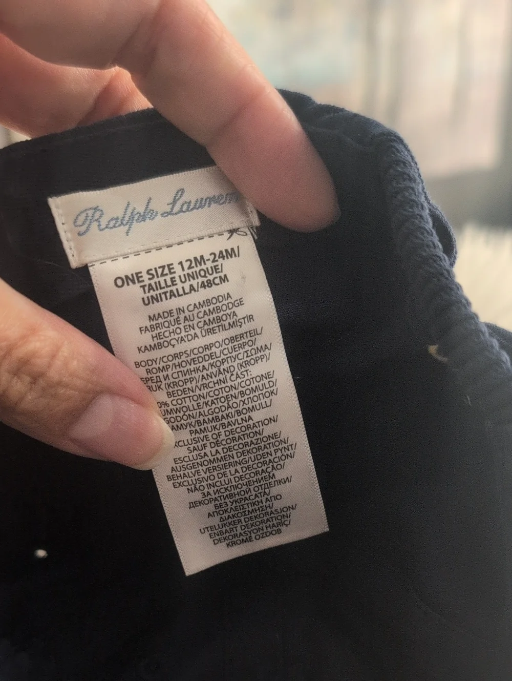 Ralph Lauren Navy Cap For Toddlers
